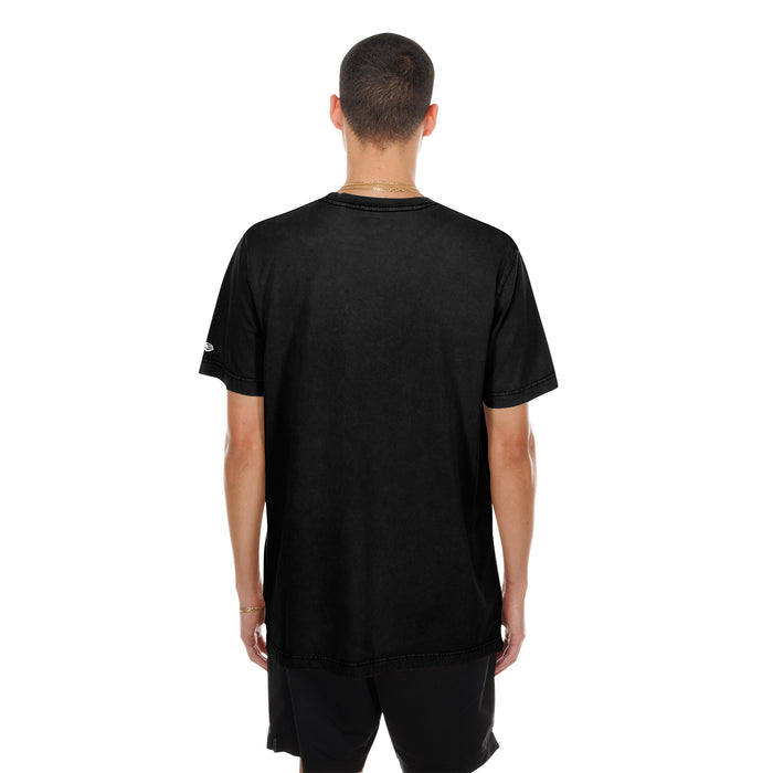 Black men’s gothic tee with plain back and small left sleeve logo