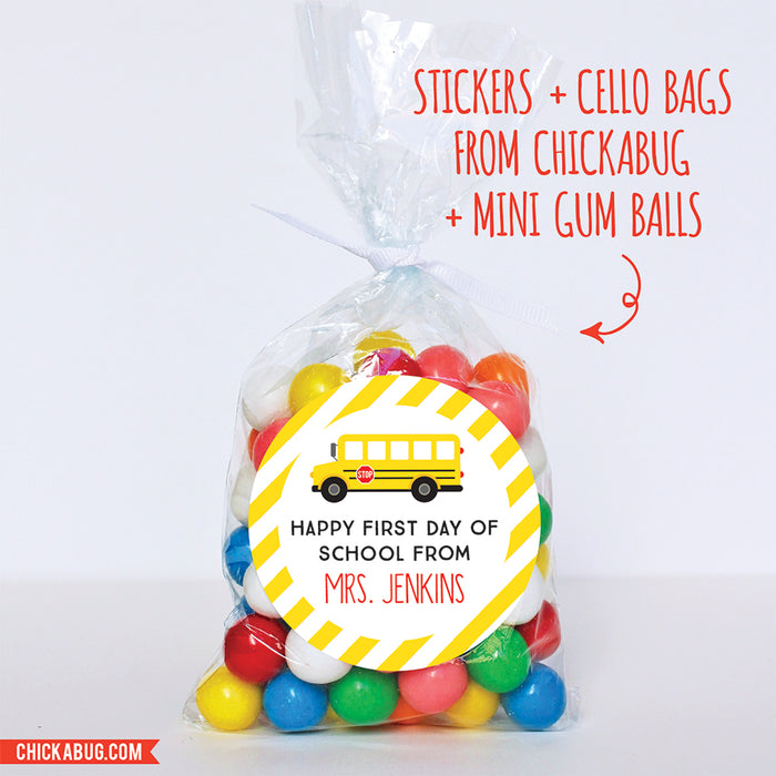 School Bus Back to School Stickers