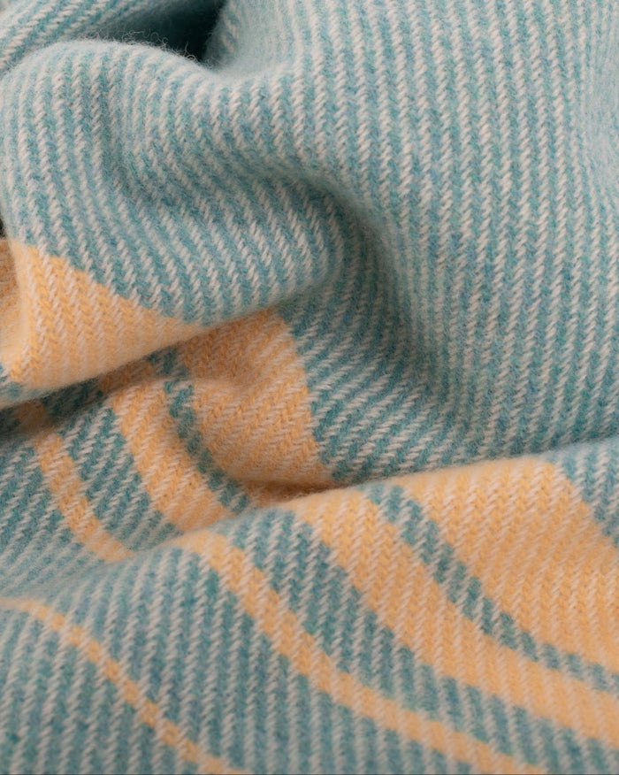 Sea Ombre Kileen Lambswool Baby Blanket - Cushendale Woollen Mills