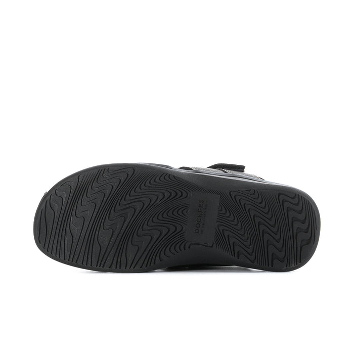 Men's brown sandal outsole with textured tread pattern
