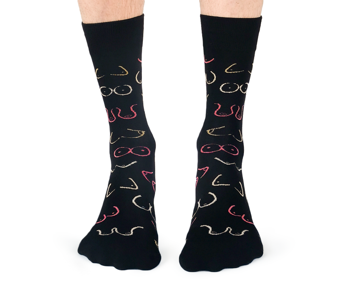 Mens Breast Boob Novelty SocksMens Breast Boob Novelty Socks - Uptown Sox