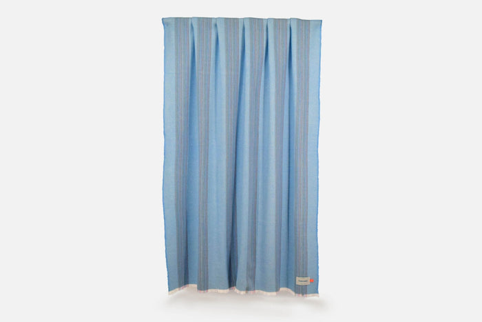 Sky Seskin Lambswool Throw Blanket - Cushendale Woollen Mills