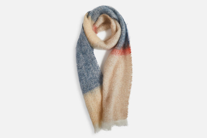 Slate Silare Mohair XScarf - Cushendale Woollen Mills