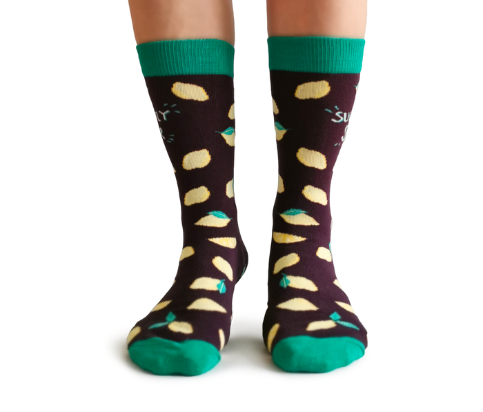 Womens Fun Lemon Socks