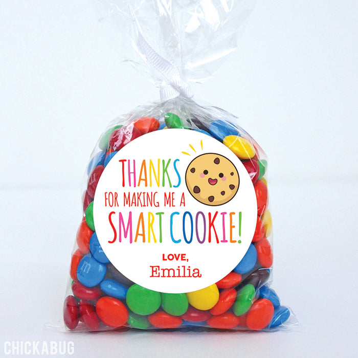 "Smart Cookie" Teacher Appreciation Stickers