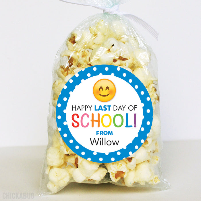 Smile Emoji Last Day of School Stickers