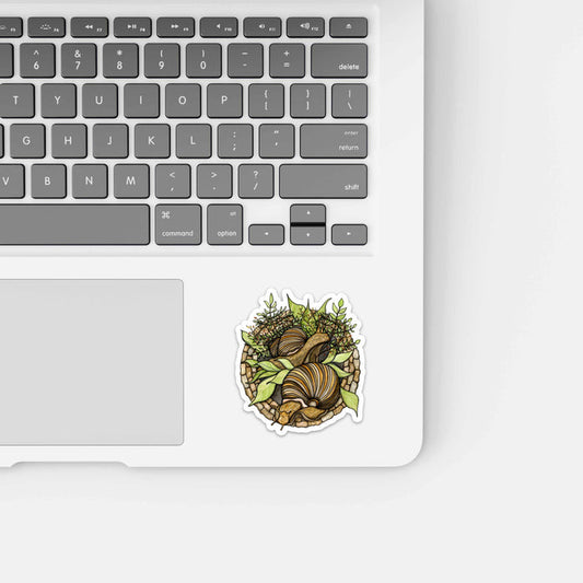 PinkPolish Design Stickers "Snail Garden" Die Cut Sticker