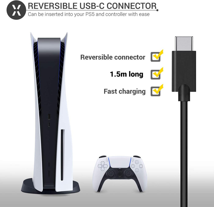 Sony USB-C Cable for PS5 Controller