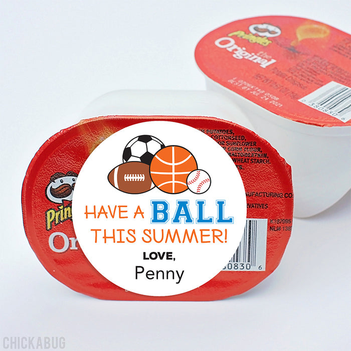 Sports "Have a Ball" Last Day of School Stickers