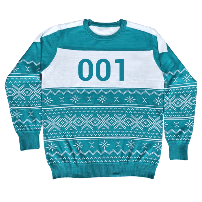 Squid Character Merry Squid-Mas Game Ugly Christmas Sweater - TVStoreOnline