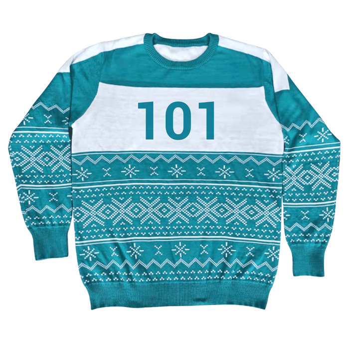 Squid Character Merry Squid-Mas Game Ugly Christmas Sweater - TVStoreOnline
