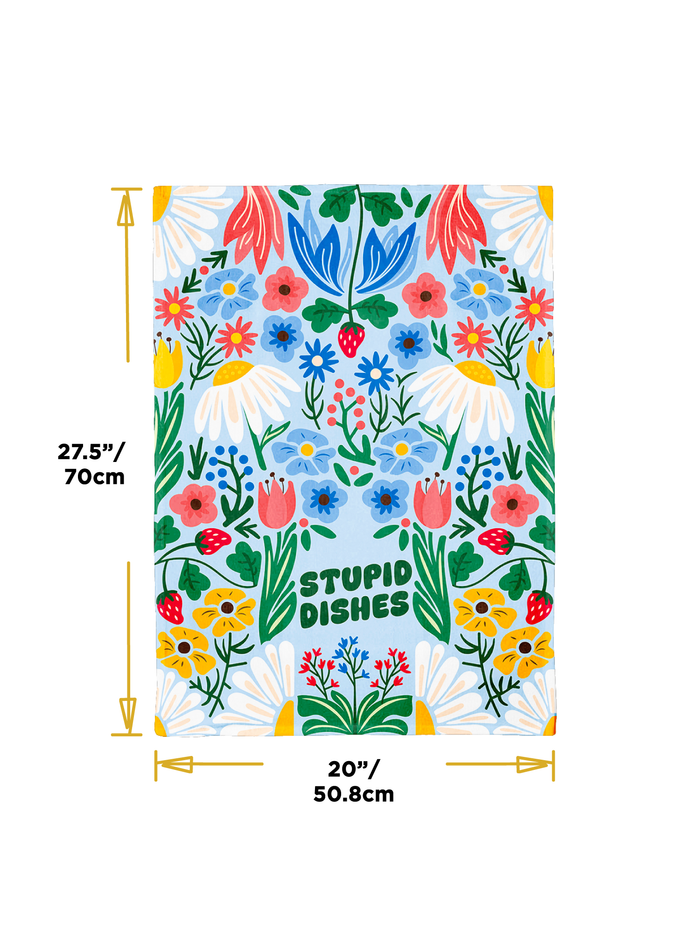 Stupid Dishes Dish Towel