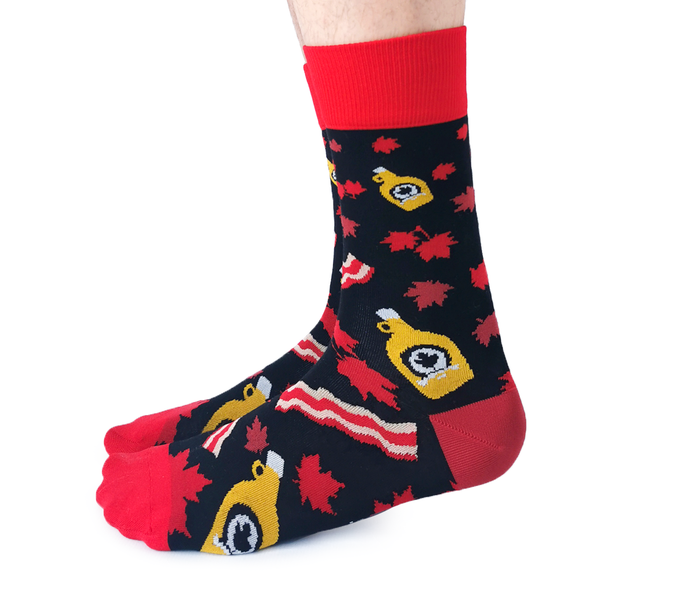 Bacon maple Canada Socks