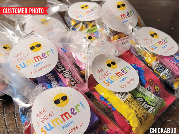 Sun Last Day of School Stickers
