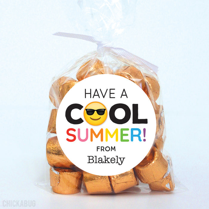 Sunglasses Emoji Last Day of School Stickers