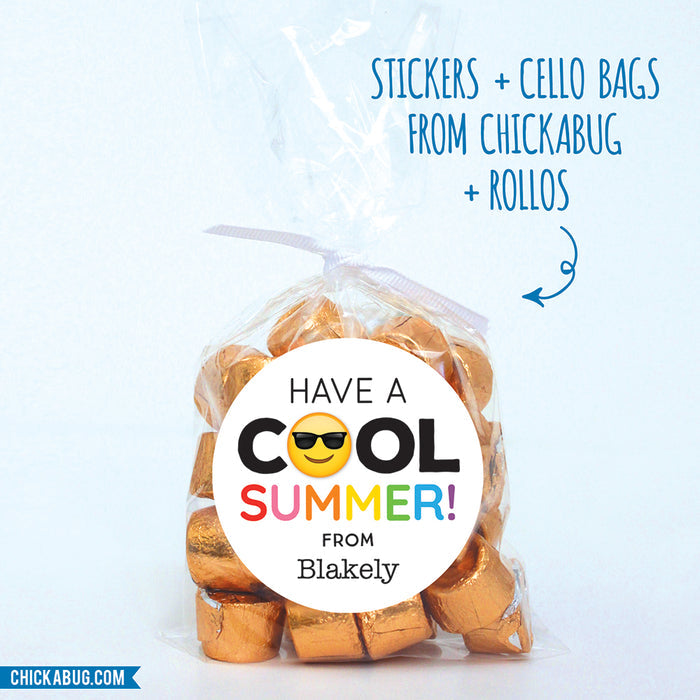Sunglasses Emoji Last Day of School Stickers