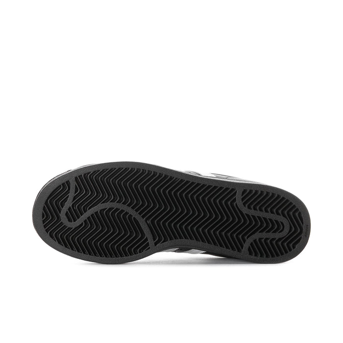 Women’s adidas Superstar II outsole with textured traction pattern in black