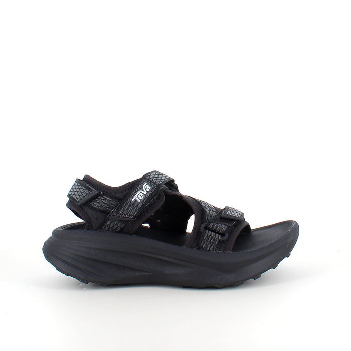 Svart Teva-sandal med maximal stötdämpning och säkert grepp