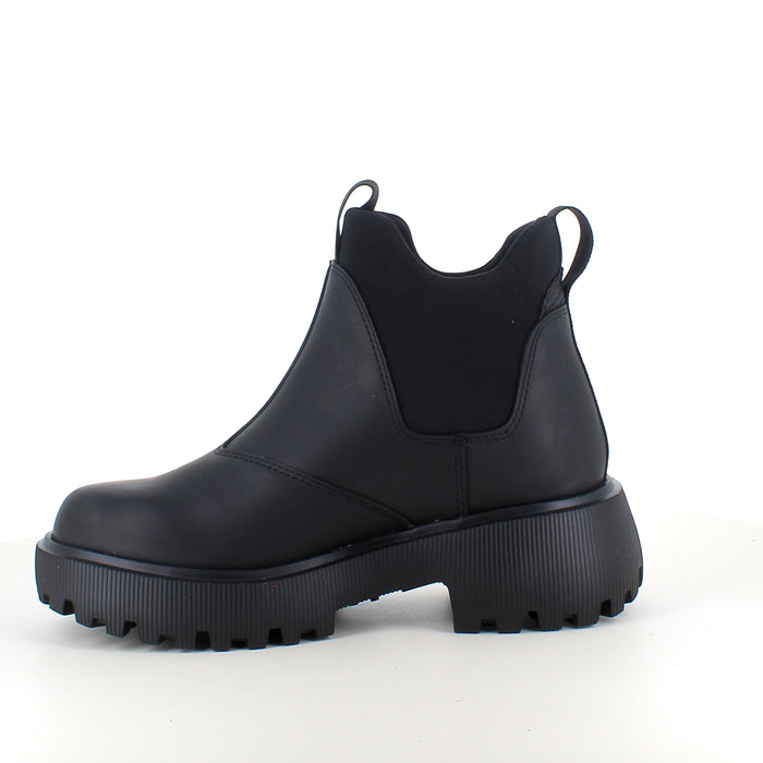 Svart WODEN Isabella Waterproof – stövel i gummi med stötdämpande komfort