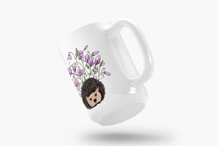 PinkPolish Design Coasters "Sweet Pea" 15oz Mug