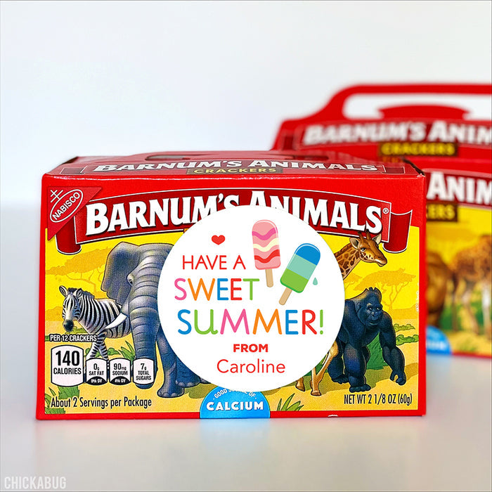"Sweet Summer" Last Day of School Stickers