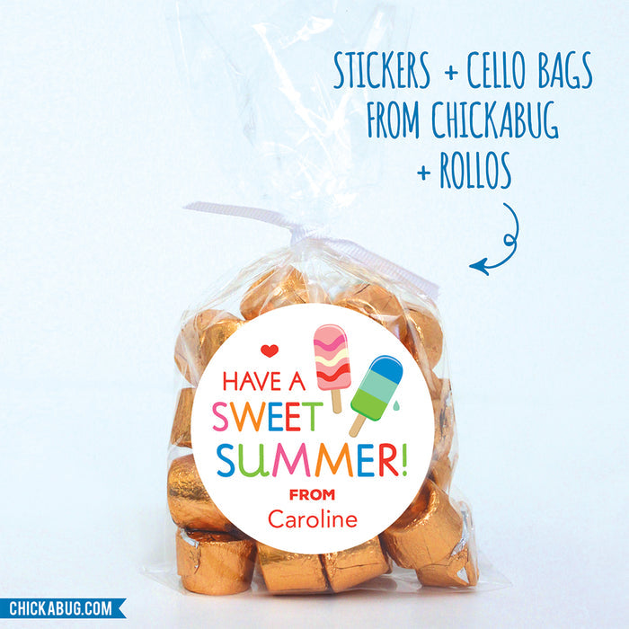 "Sweet Summer" Last Day of School Stickers