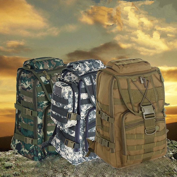 Tactical Camo Camping Backpack 40L - GhillieSuitShop