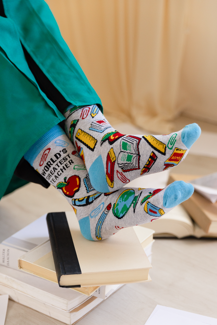 TEACHER'S PET - WOMEN'S CREW SOCKS - UPTOWN SOX