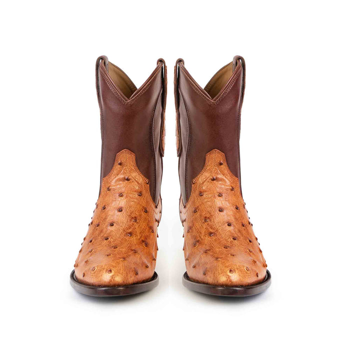 Women's Full-Quill Ostrich Bootie Boot by RUJO