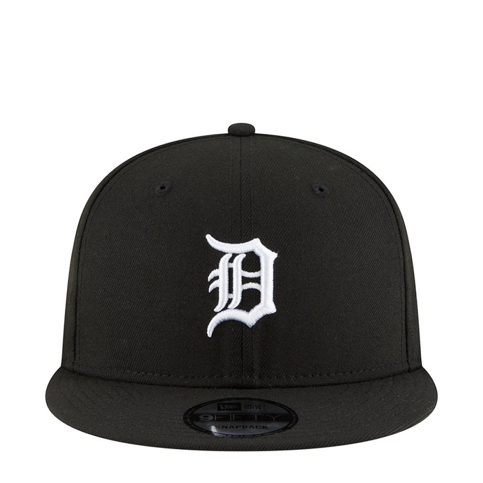 Black baseball cap with white Tiger logo and curved brim