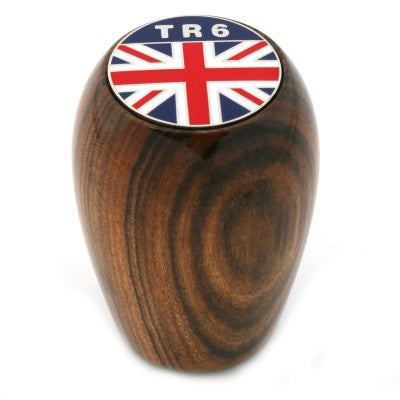 tr6-234-070 Shift Knob Walnut Union Jack