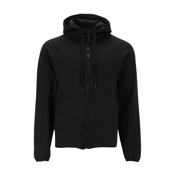 Triumph men's black zip-front hoodie with drawstring hood and kangaroo pocket
