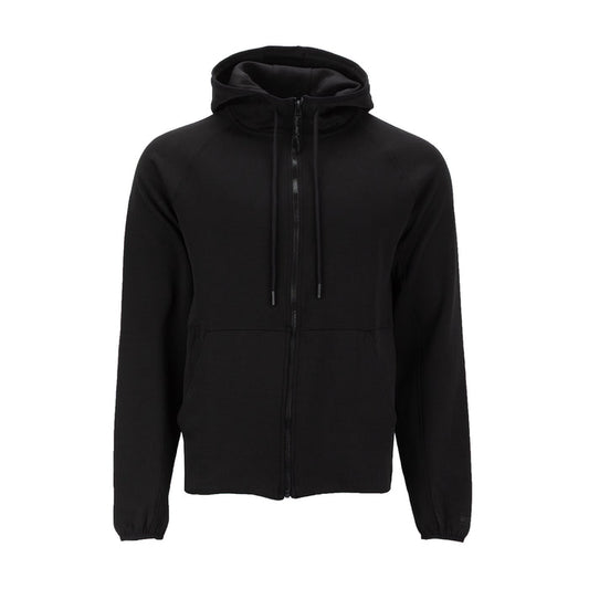 Triumph men's black zip-front hoodie with drawstring hood and kangaroo pocket