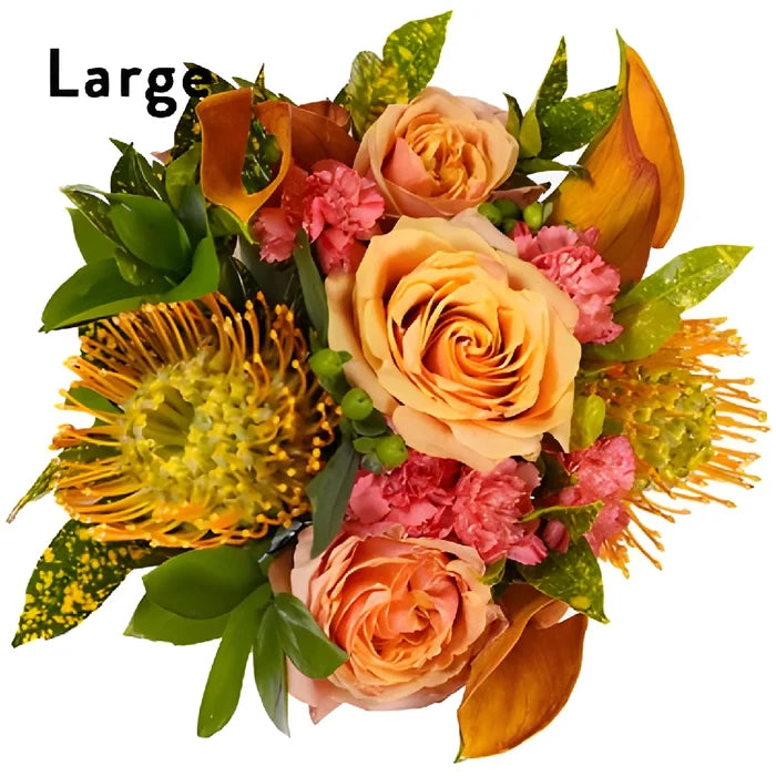 Tropical Sunset Flower Centerpieces