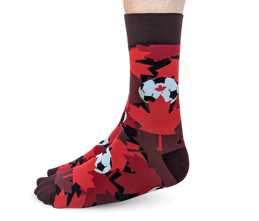 CANADA SOCCER MAPLE LEAF PATTERN SOCKS WORLD CUP MEN UPTOWN SOX