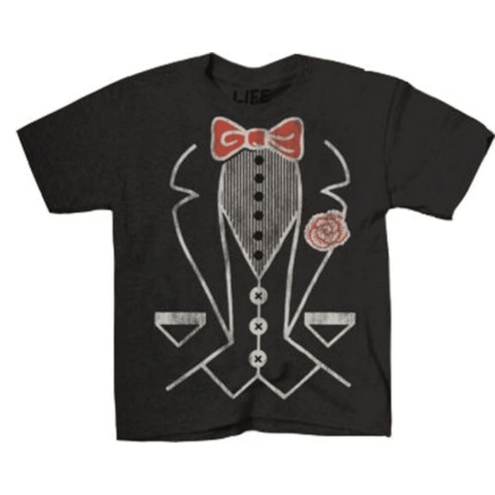 Tuxedo Tee Toddlers Black T-Shirt - TVStoreOnline