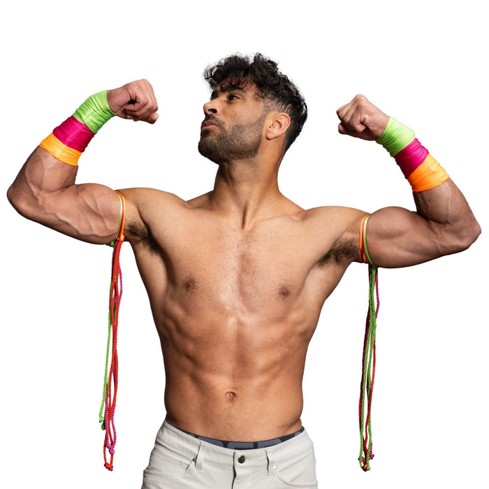 Ultimate Warrior Wrestler Halloween Cosplay Costume Wristband & Armbands - TVStoreOnline