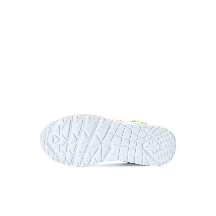Kids' Uno Lite sneaker outsole, white rubber tread pattern