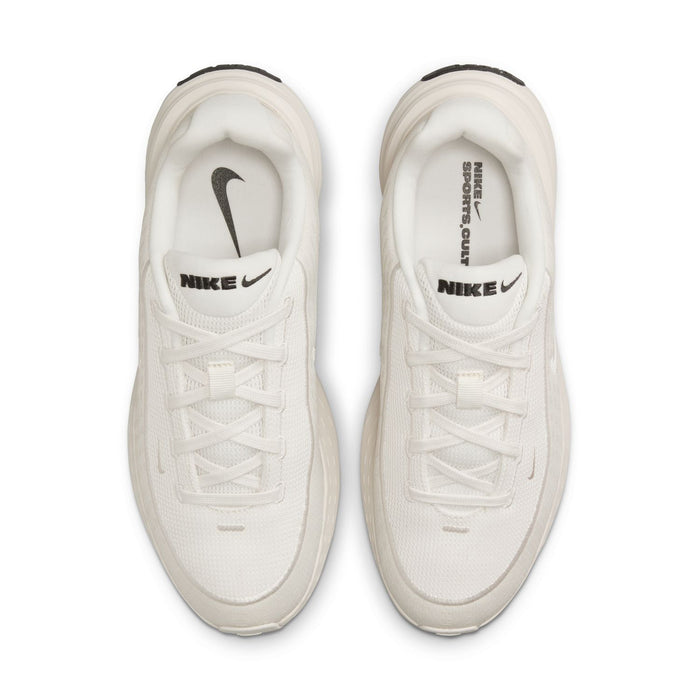 Women's lace-up shoes, front view with white laces and Nike branding on tongue