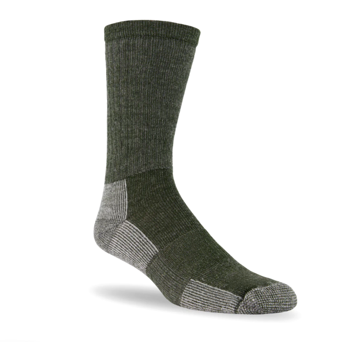 MADE IN CANADA MENS MERINO WOOL FOREST GREEN SOCKS