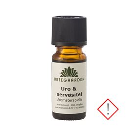 Urtegaarden Uro & Nervøsitet aromaterapiolja – lugnande doft för avslappning och välbefinnande