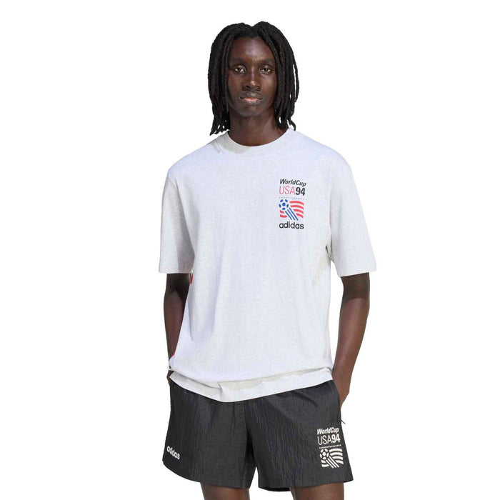 Men's light graphic T-shirt with WorldCup USA94 and adidas chest print