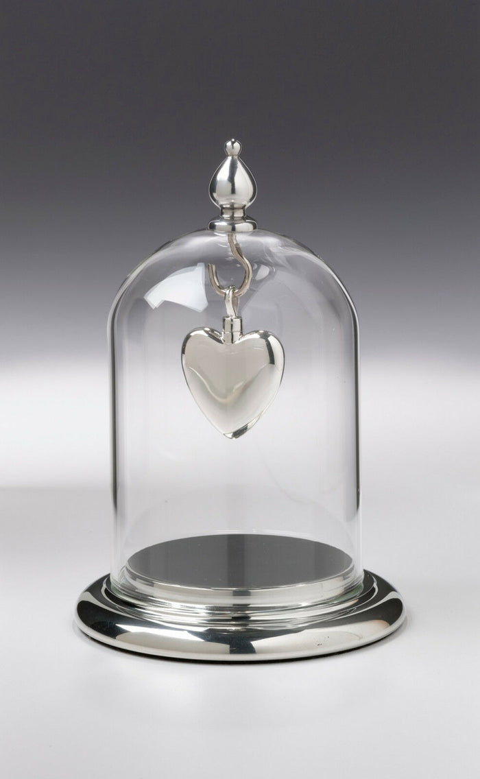 White Bronze Key to My Heart Memorial Jewelry Pendant Funeral Cremation Urn