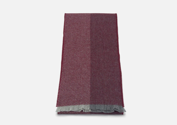 Wine Uisce Lambswool Scarf - Cushendale Woollen Mills