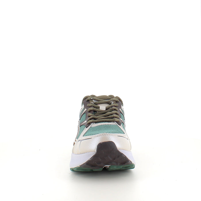 Woden Freja Runner – olivgrön/brun sneaker med lätt rullsula