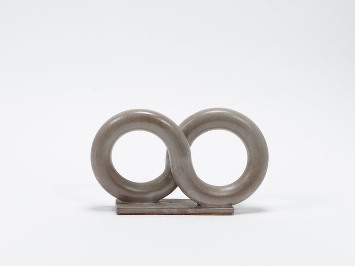 Wood fired figure 8 freestanding sculpture