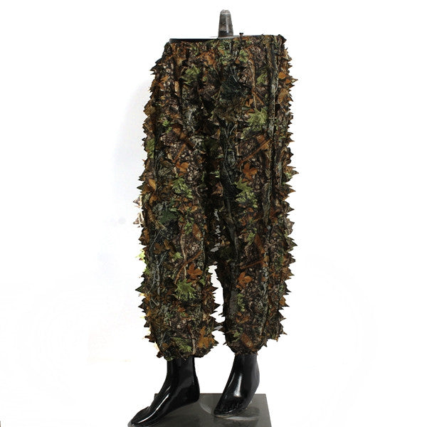 Woodland Camouflage clothing 3D jungle Hunting Hide Leaf Ghillie Suit - GhillieSuitShop