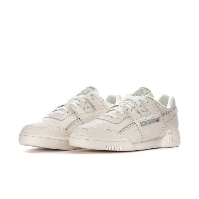 Women’s off-white low-top sneakers, lace-up front with light blue panel details