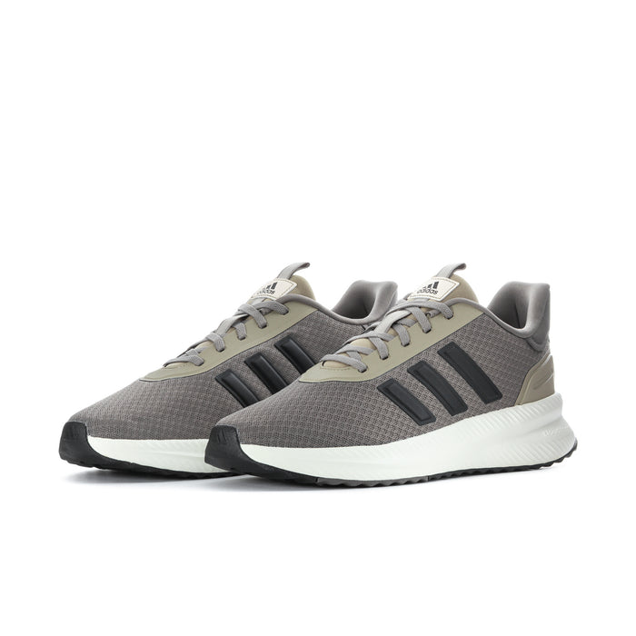 Men's X_PLR Path sneakers, side view, grey mesh upper with beige heel accents