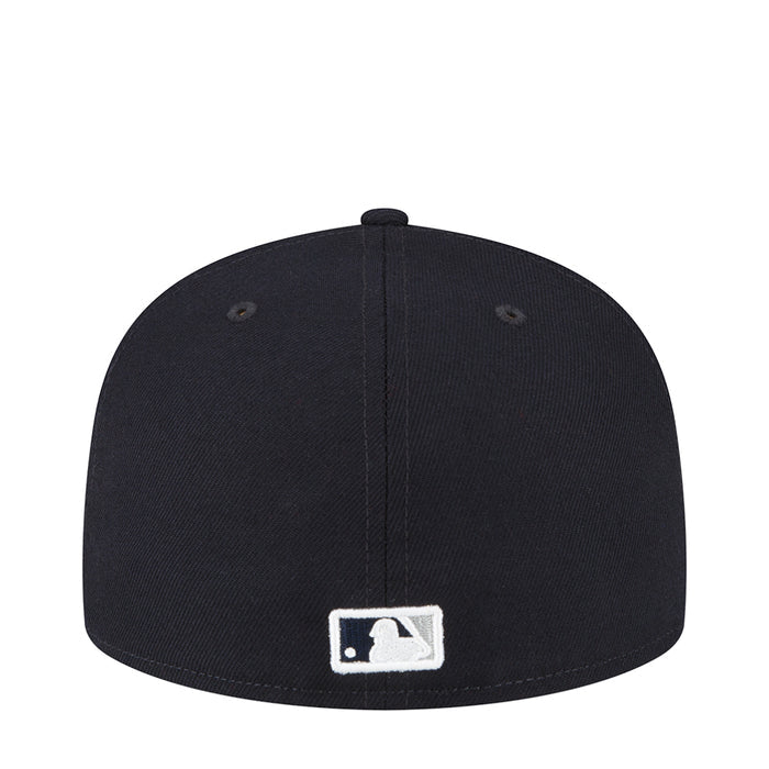 Dark baseball cap with white MLB batter icon patch on the front